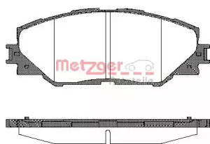 Комплект тормозных колодок METZGER 1234.00